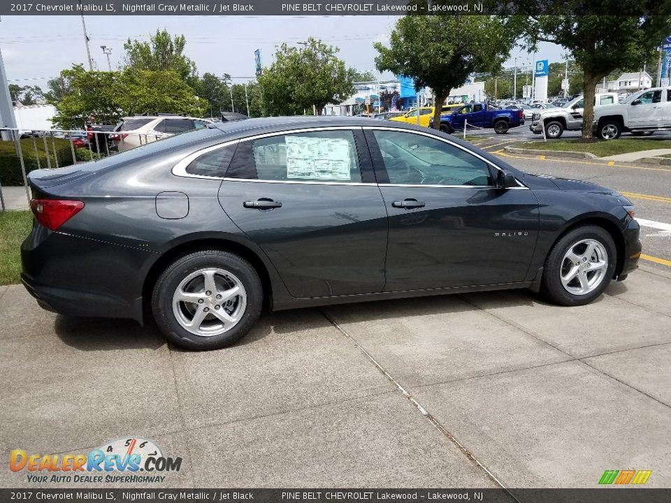 2017 Chevrolet Malibu LS Nightfall Gray Metallic / Jet Black Photo #3