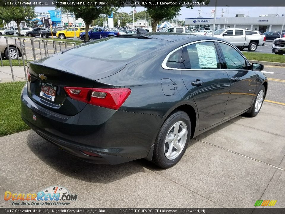 2017 Chevrolet Malibu LS Nightfall Gray Metallic / Jet Black Photo #4