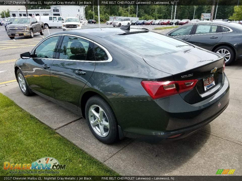 2017 Chevrolet Malibu LS Nightfall Gray Metallic / Jet Black Photo #5