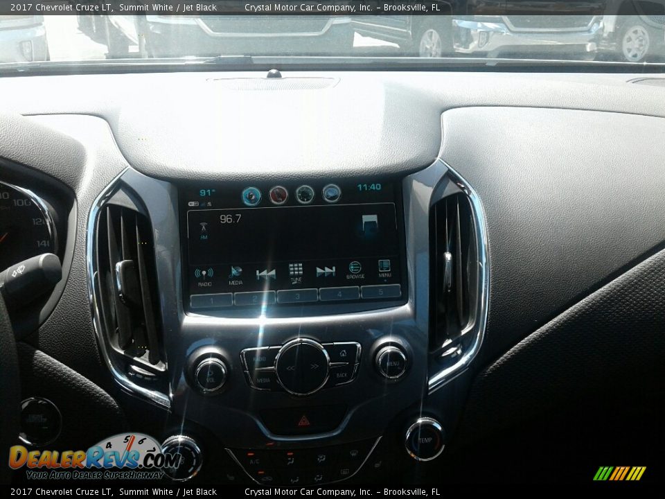2017 Chevrolet Cruze LT Summit White / Jet Black Photo #15