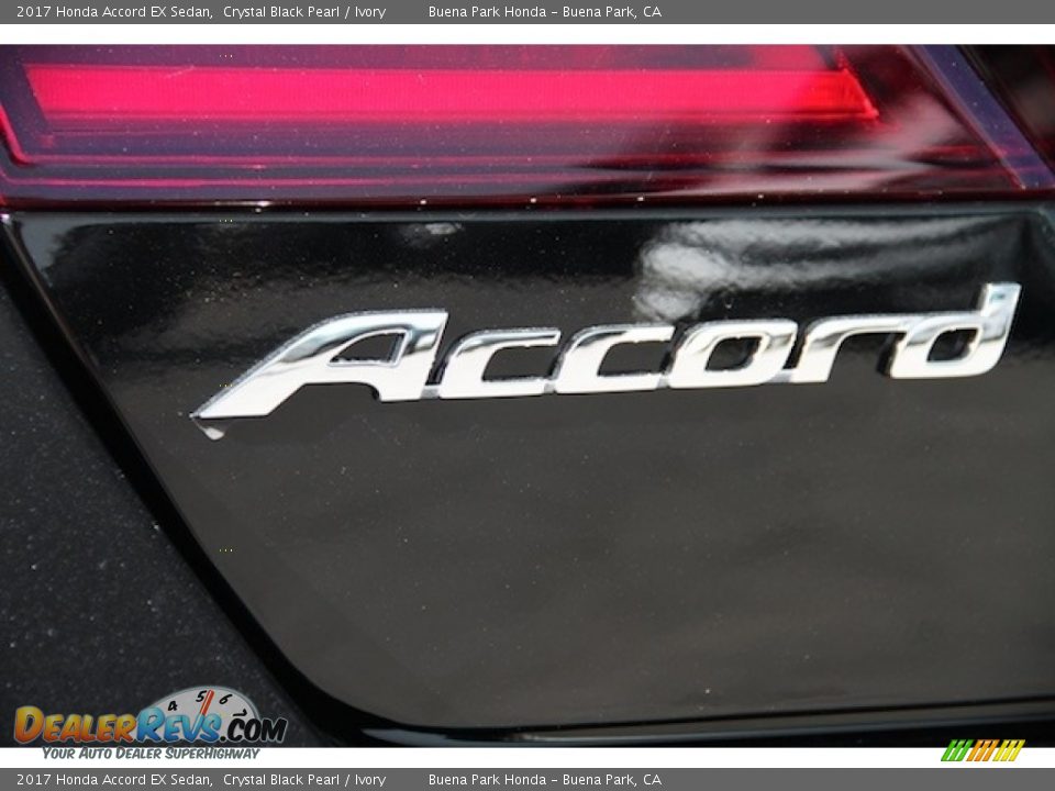 2017 Honda Accord EX Sedan Crystal Black Pearl / Ivory Photo #3