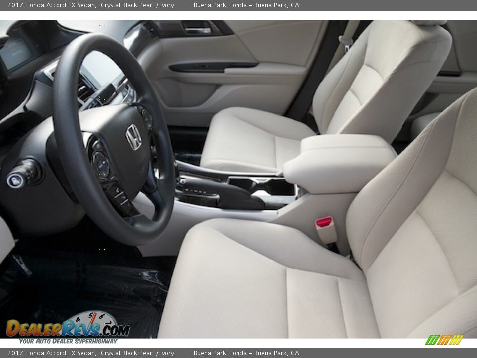 2017 Honda Accord EX Sedan Crystal Black Pearl / Ivory Photo #9