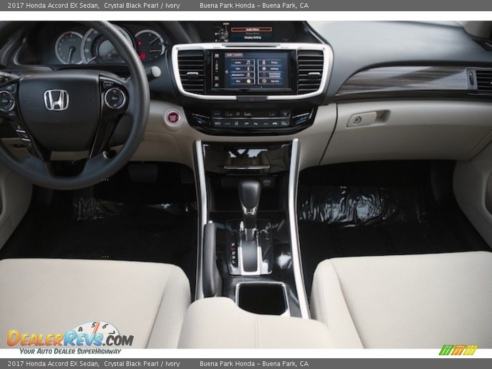 2017 Honda Accord EX Sedan Crystal Black Pearl / Ivory Photo #13