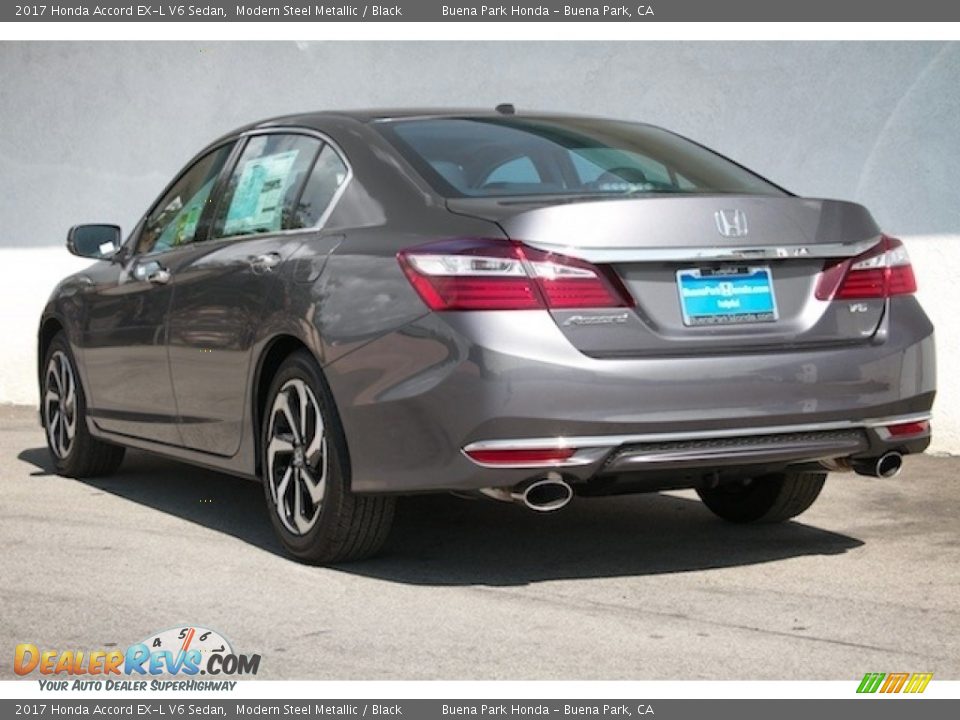 2017 Honda Accord EX-L V6 Sedan Modern Steel Metallic / Black Photo #2