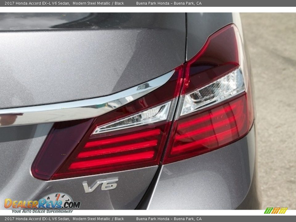 2017 Honda Accord EX-L V6 Sedan Modern Steel Metallic / Black Photo #4