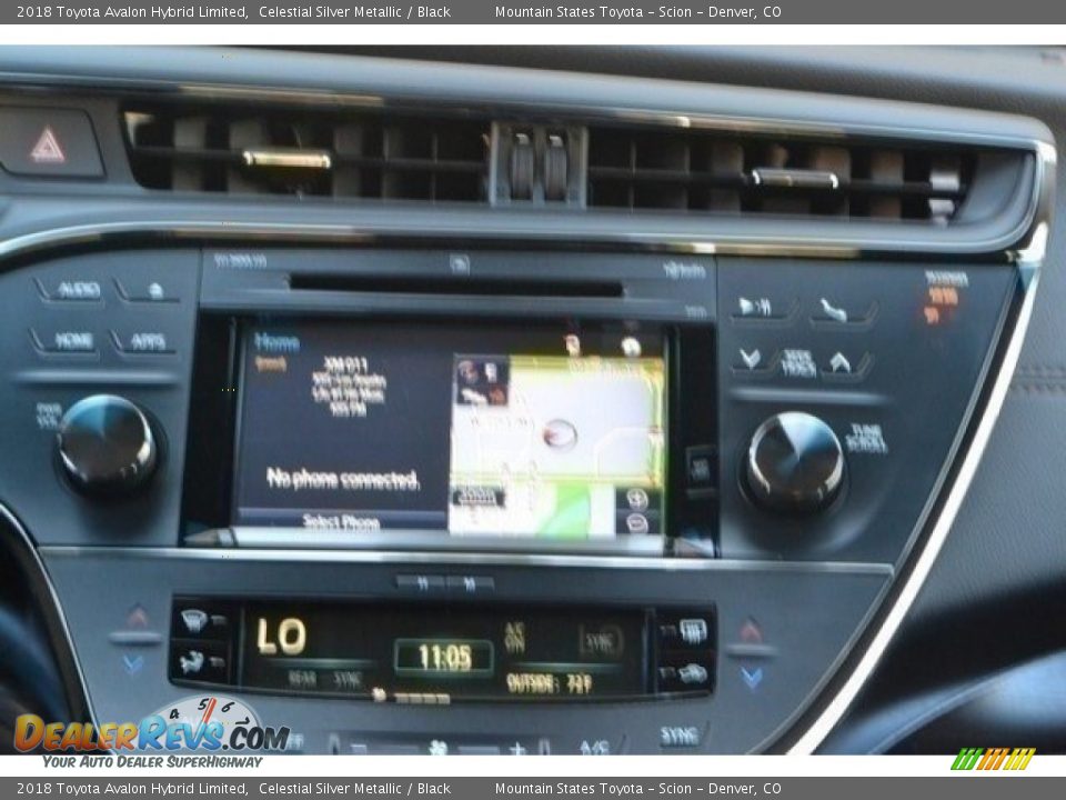 2018 Toyota Avalon Hybrid Limited Celestial Silver Metallic / Black Photo #6
