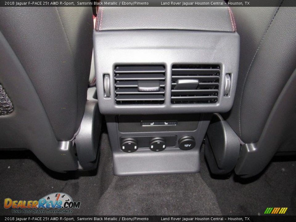 2018 Jaguar F-PACE 25t AWD R-Sport Santorini Black Metallic / Ebony/Pimento Photo #15