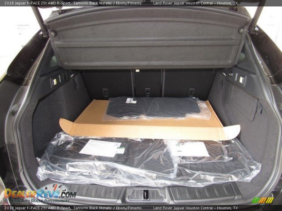 2018 Jaguar F-PACE 25t AWD R-Sport Santorini Black Metallic / Ebony/Pimento Photo #16