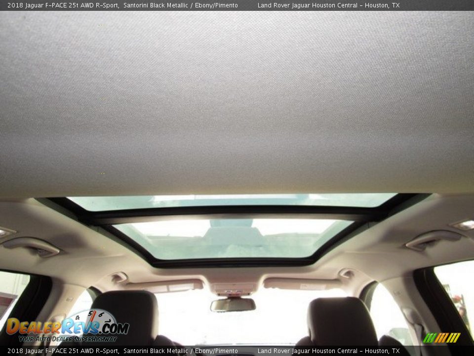 2018 Jaguar F-PACE 25t AWD R-Sport Santorini Black Metallic / Ebony/Pimento Photo #17
