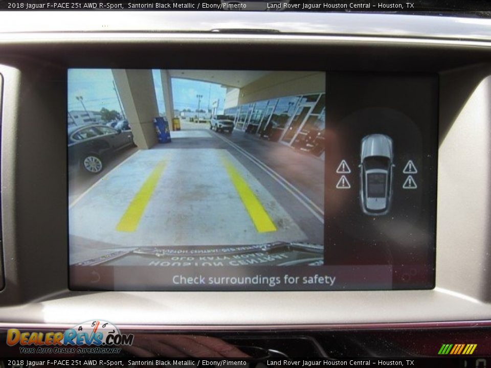 2018 Jaguar F-PACE 25t AWD R-Sport Santorini Black Metallic / Ebony/Pimento Photo #21