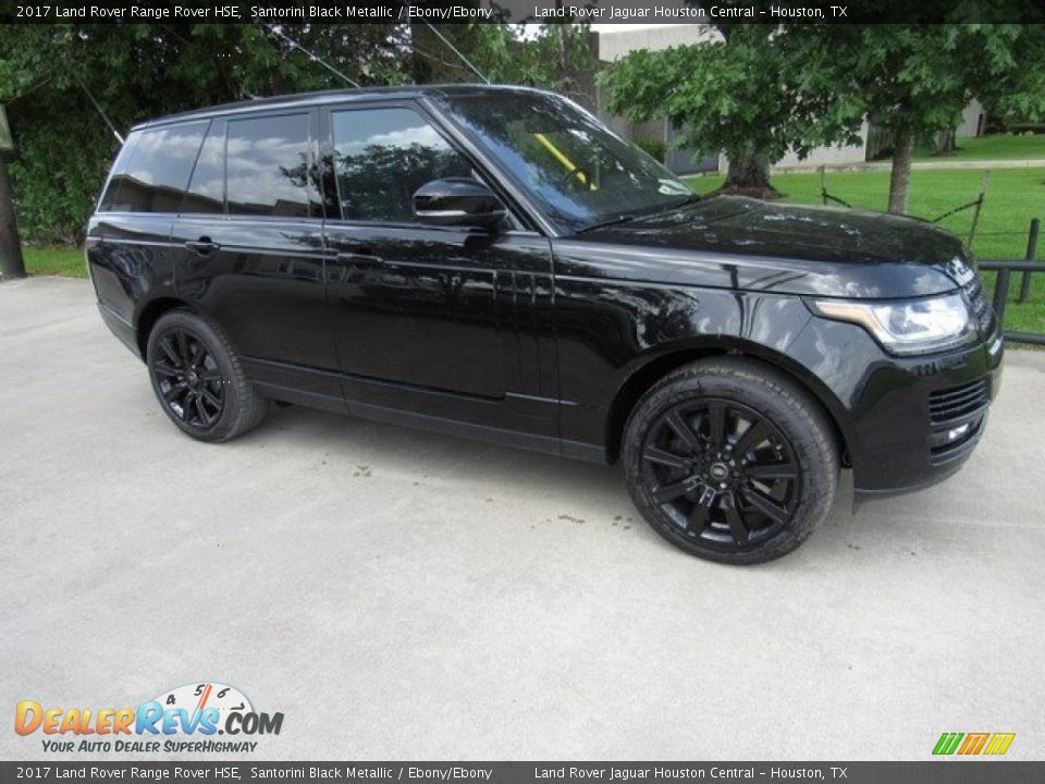 2017 Land Rover Range Rover HSE Santorini Black Metallic / Ebony/Ebony Photo #1