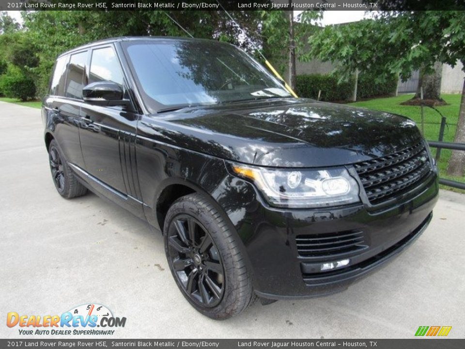 2017 Land Rover Range Rover HSE Santorini Black Metallic / Ebony/Ebony Photo #2