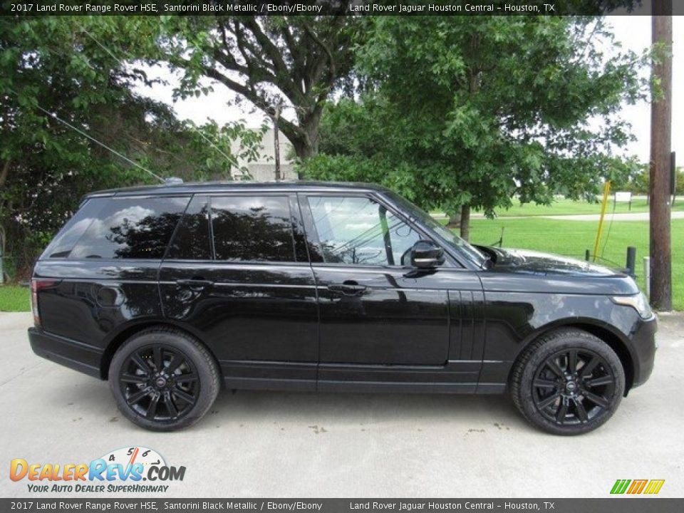 2017 Land Rover Range Rover HSE Santorini Black Metallic / Ebony/Ebony Photo #6