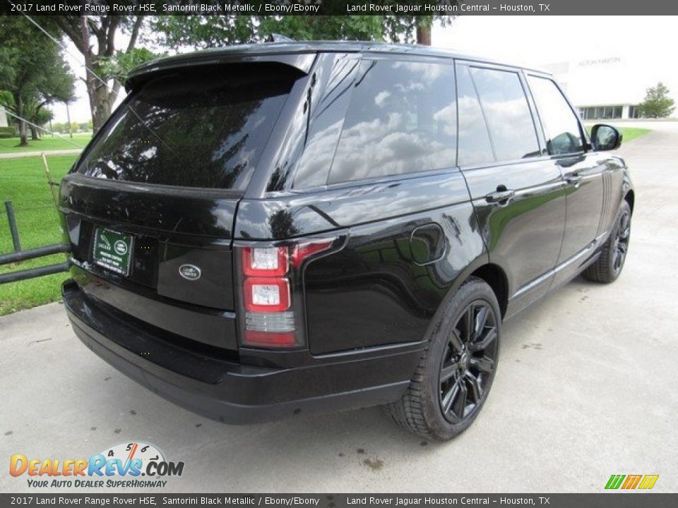 2017 Land Rover Range Rover HSE Santorini Black Metallic / Ebony/Ebony Photo #7
