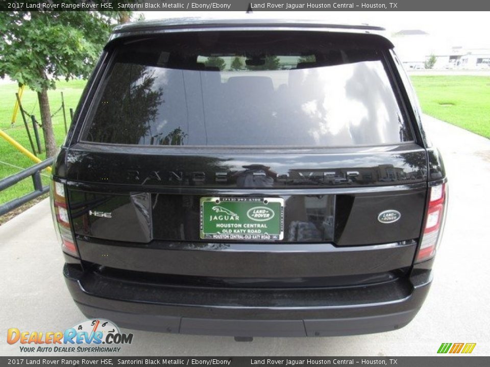 2017 Land Rover Range Rover HSE Santorini Black Metallic / Ebony/Ebony Photo #8
