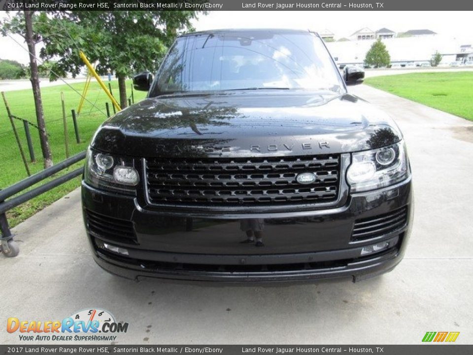 2017 Land Rover Range Rover HSE Santorini Black Metallic / Ebony/Ebony Photo #9