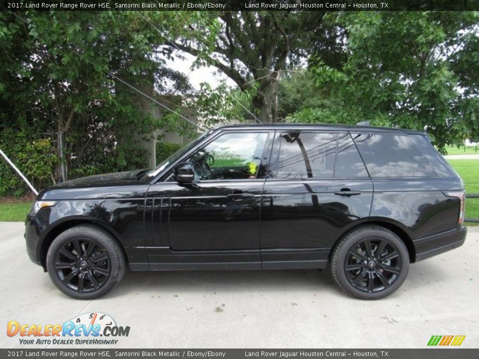 2017 Land Rover Range Rover HSE Santorini Black Metallic / Ebony/Ebony Photo #11