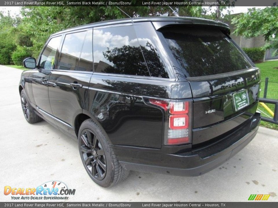 2017 Land Rover Range Rover HSE Santorini Black Metallic / Ebony/Ebony Photo #12