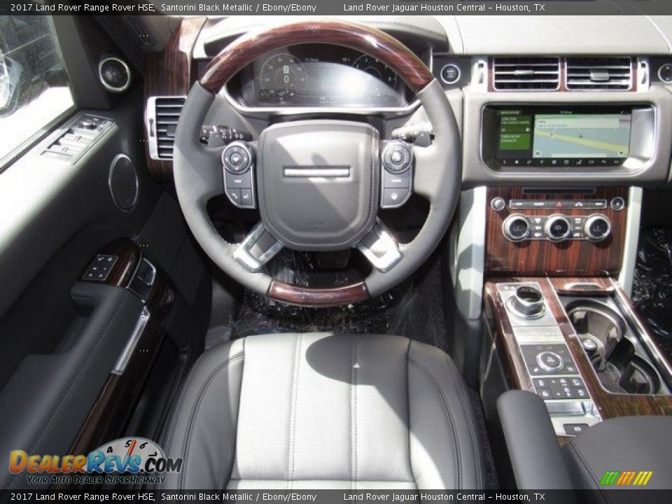2017 Land Rover Range Rover HSE Santorini Black Metallic / Ebony/Ebony Photo #13