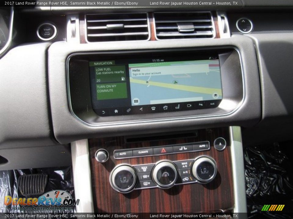 2017 Land Rover Range Rover HSE Santorini Black Metallic / Ebony/Ebony Photo #20