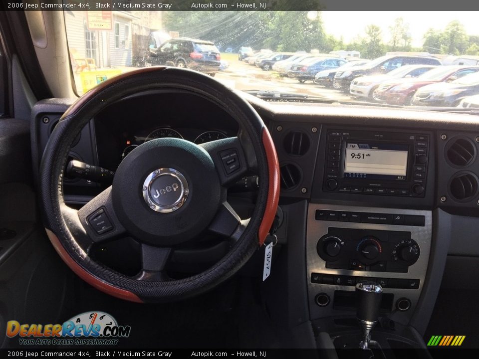 2006 Jeep Commander 4x4 Black / Medium Slate Gray Photo #10