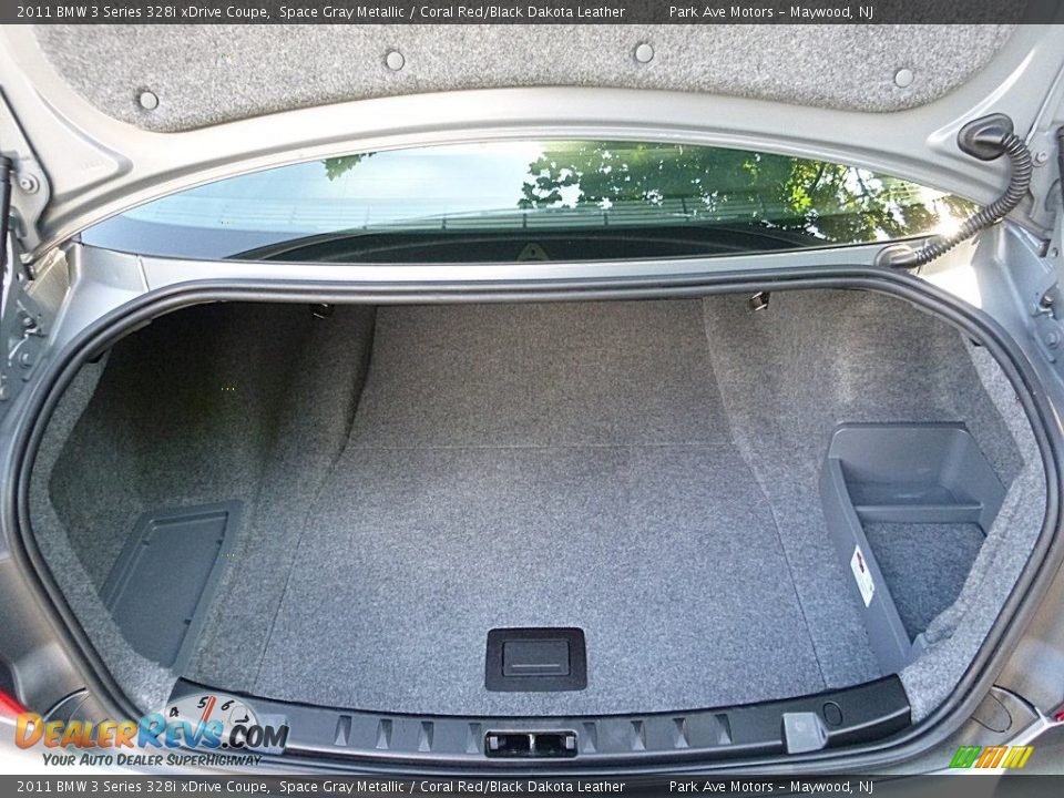2011 BMW 3 Series 328i xDrive Coupe Space Gray Metallic / Coral Red/Black Dakota Leather Photo #21