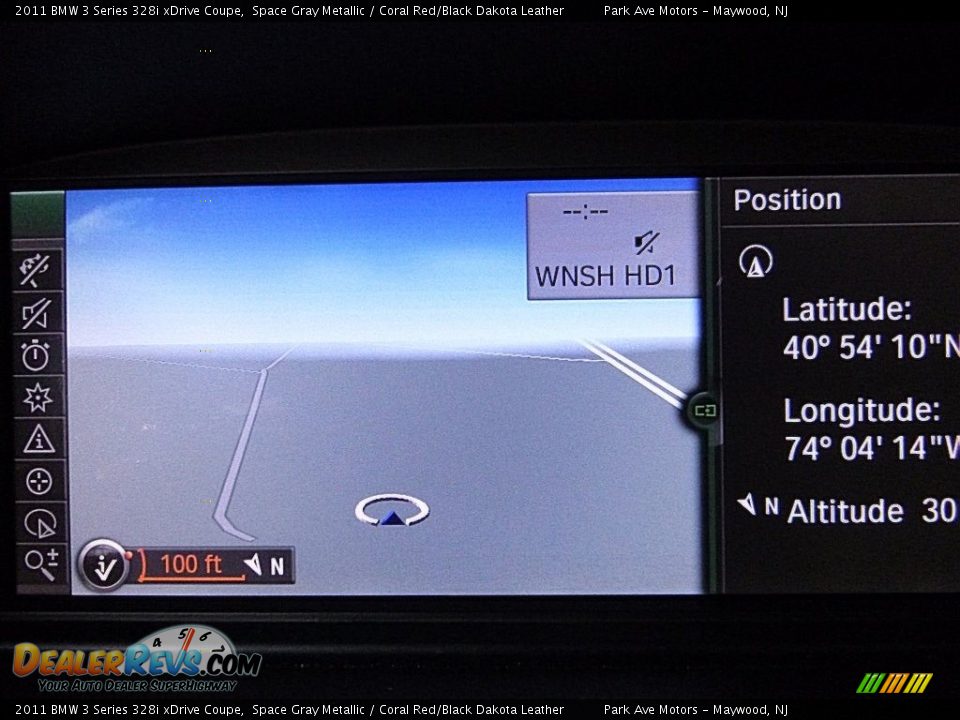 2011 BMW 3 Series 328i xDrive Coupe Space Gray Metallic / Coral Red/Black Dakota Leather Photo #25