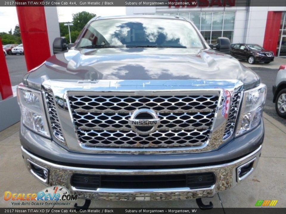 2017 Nissan TITAN XD SV Crew Cab 4x4 Gun Metallic / Black Photo #12