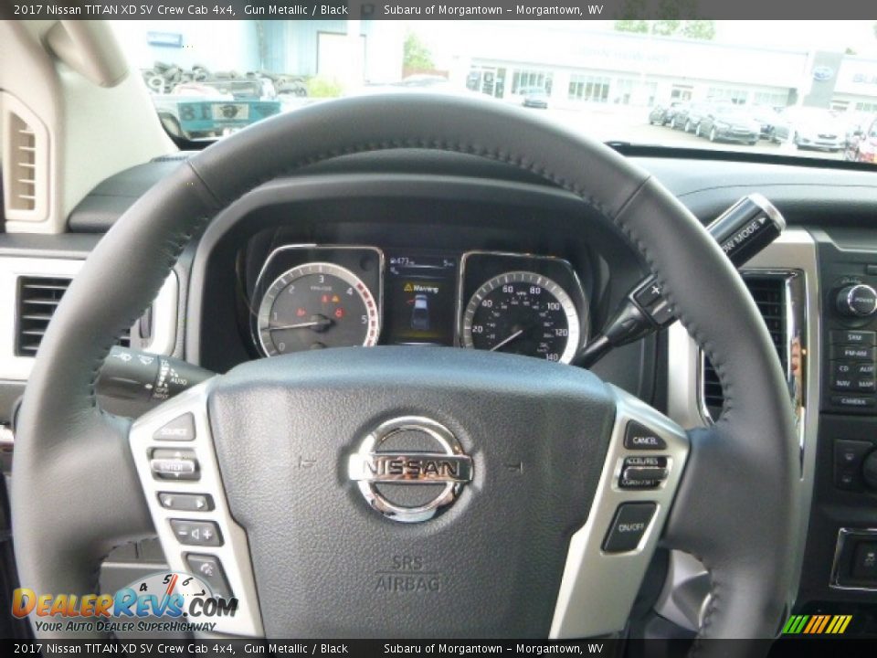 2017 Nissan TITAN XD SV Crew Cab 4x4 Gun Metallic / Black Photo #20