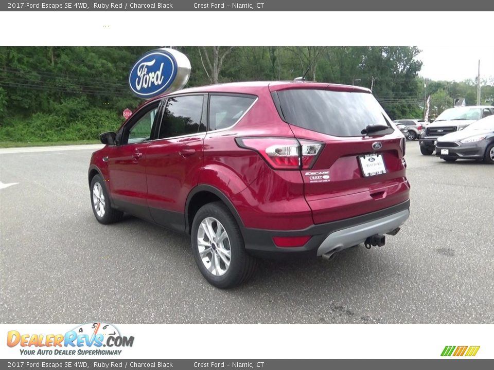 2017 Ford Escape SE 4WD Ruby Red / Charcoal Black Photo #5