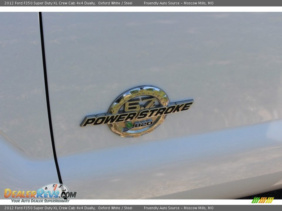 2012 Ford F350 Super Duty XL Crew Cab 4x4 Dually Oxford White / Steel Photo #7