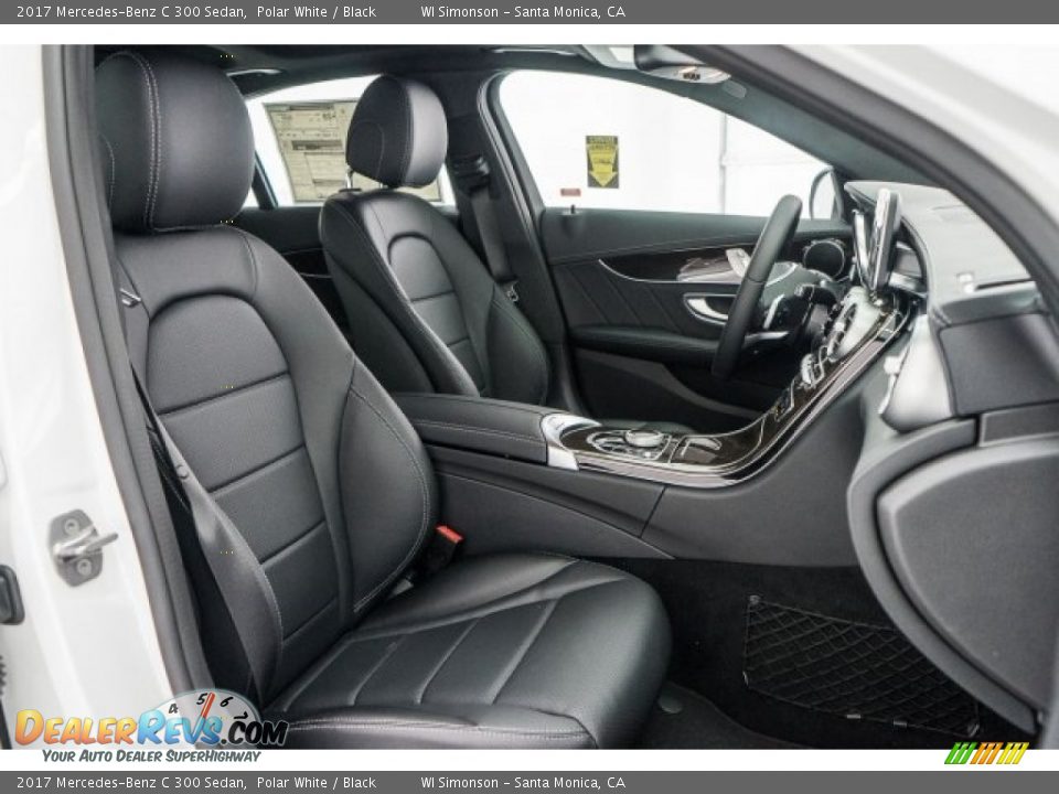 2017 Mercedes-Benz C 300 Sedan Polar White / Black Photo #2