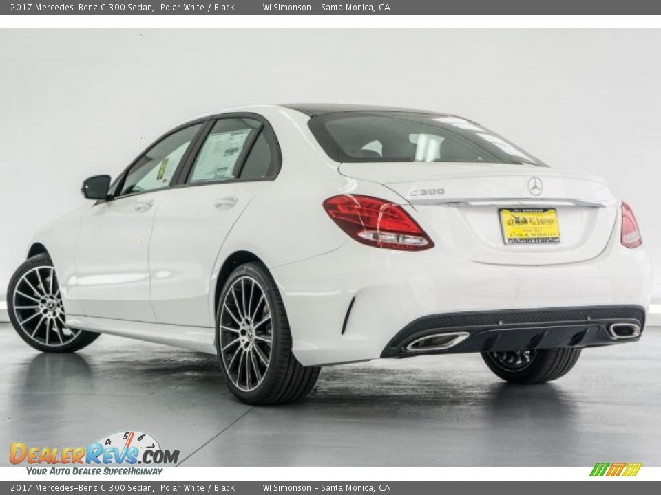 2017 Mercedes-Benz C 300 Sedan Polar White / Black Photo #3