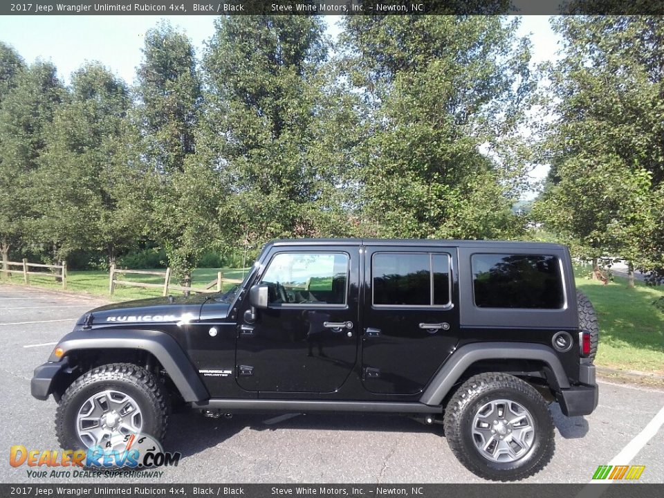 2017 Jeep Wrangler Unlimited Rubicon 4x4 Black / Black Photo #1