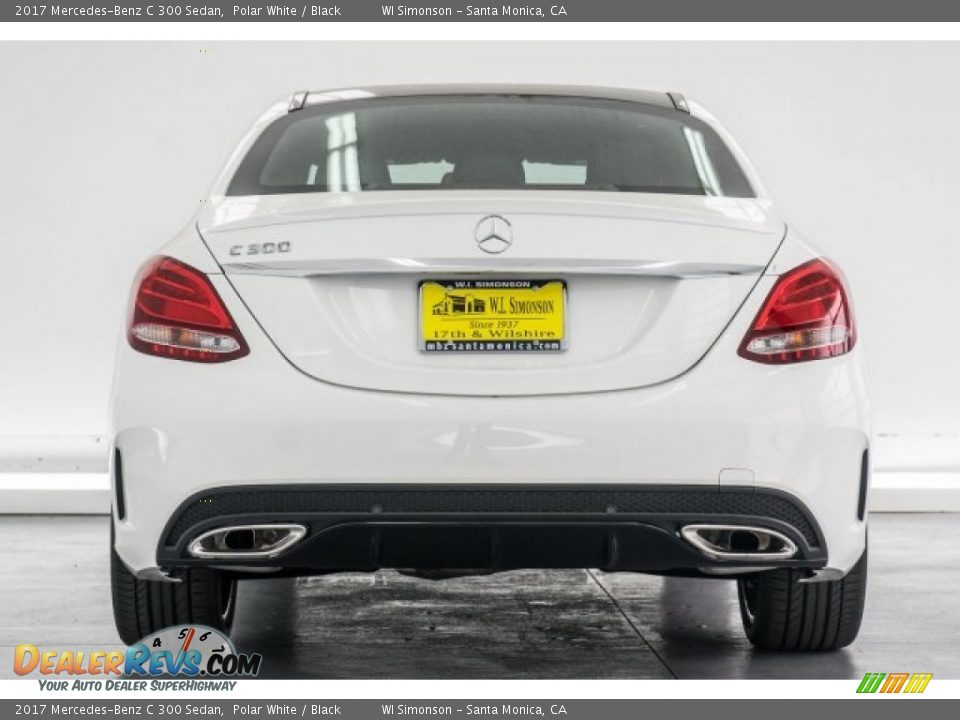 2017 Mercedes-Benz C 300 Sedan Polar White / Black Photo #4