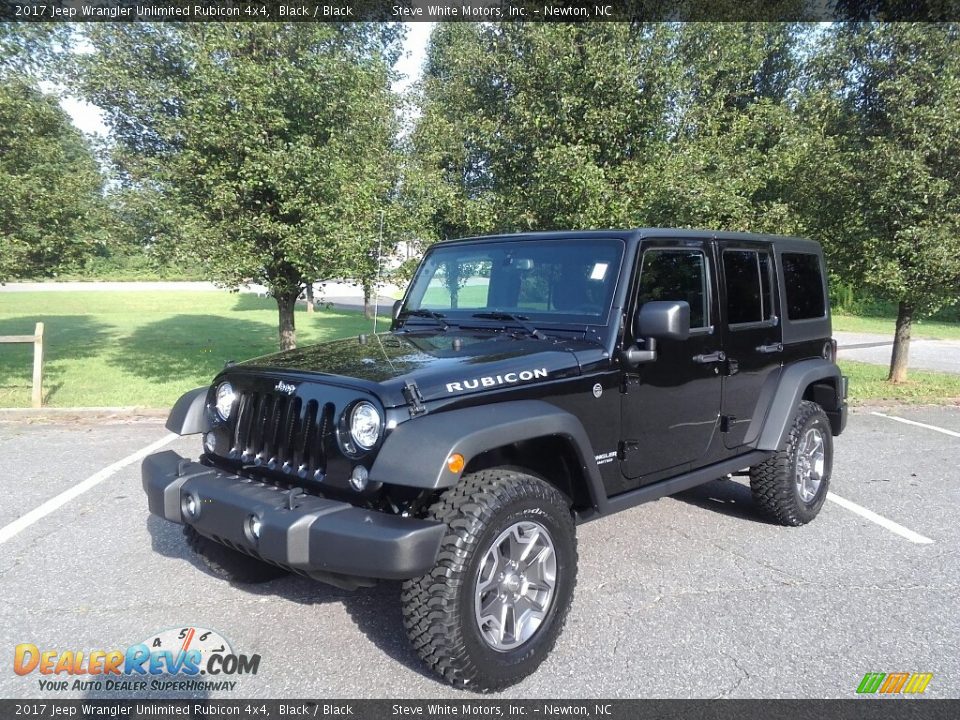 2017 Jeep Wrangler Unlimited Rubicon 4x4 Black / Black Photo #2