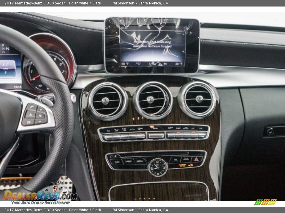 2017 Mercedes-Benz C 300 Sedan Polar White / Black Photo #5