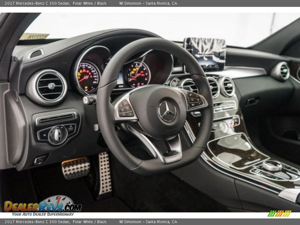 2017 Mercedes-Benz C 300 Sedan Polar White / Black Photo #6