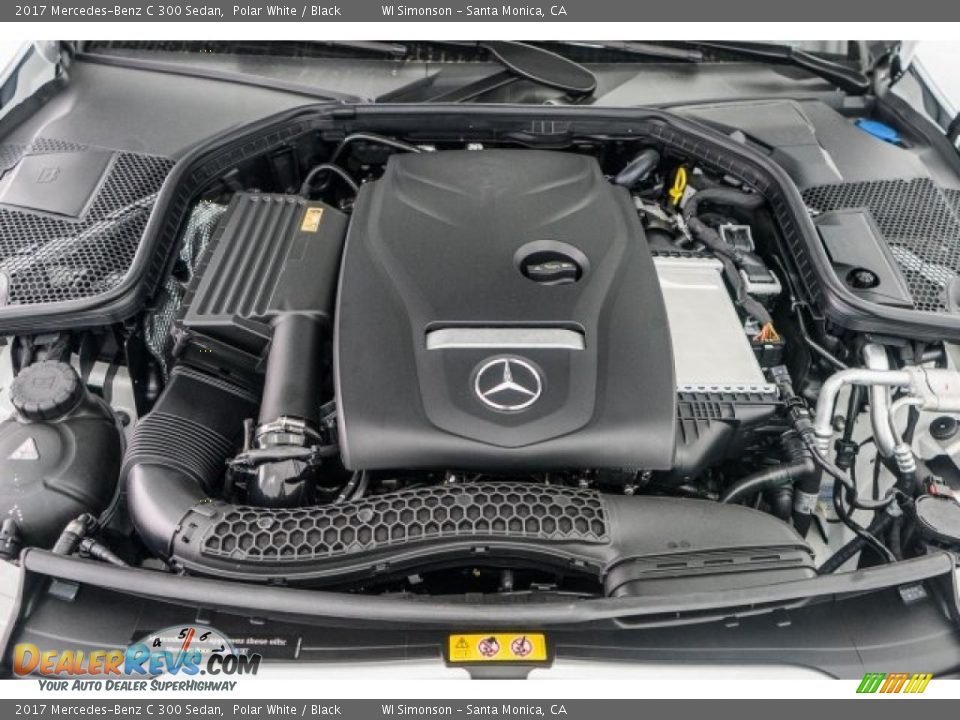 2017 Mercedes-Benz C 300 Sedan Polar White / Black Photo #8