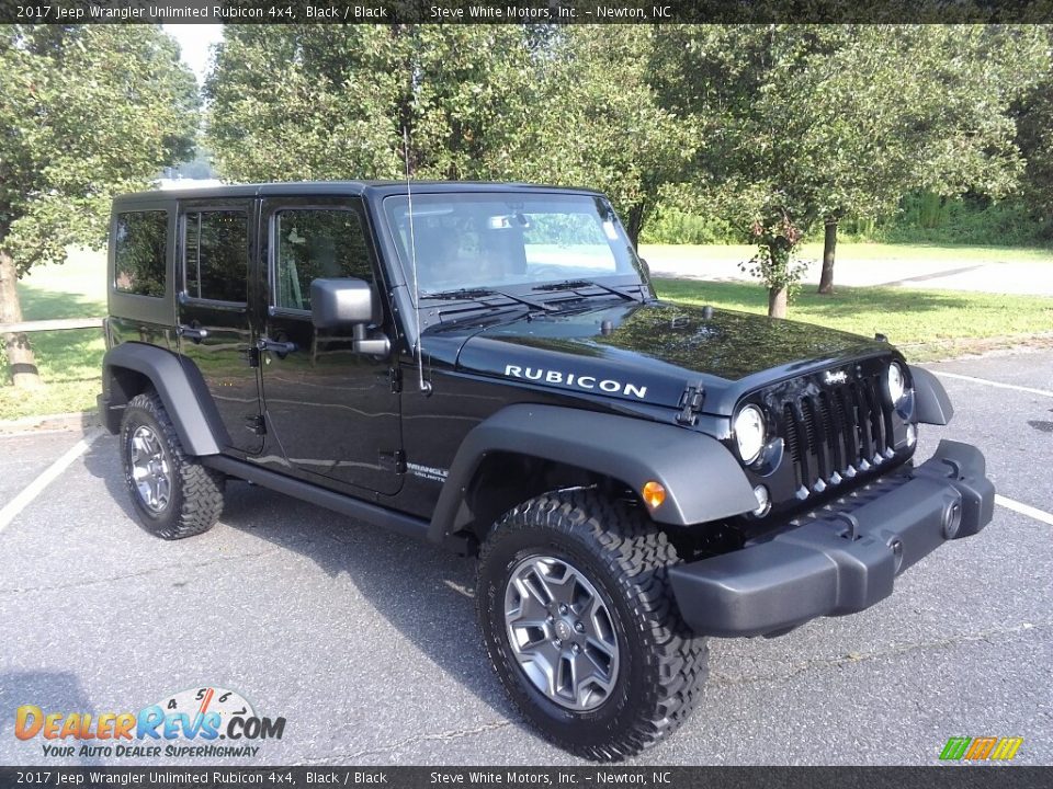 2017 Jeep Wrangler Unlimited Rubicon 4x4 Black / Black Photo #4