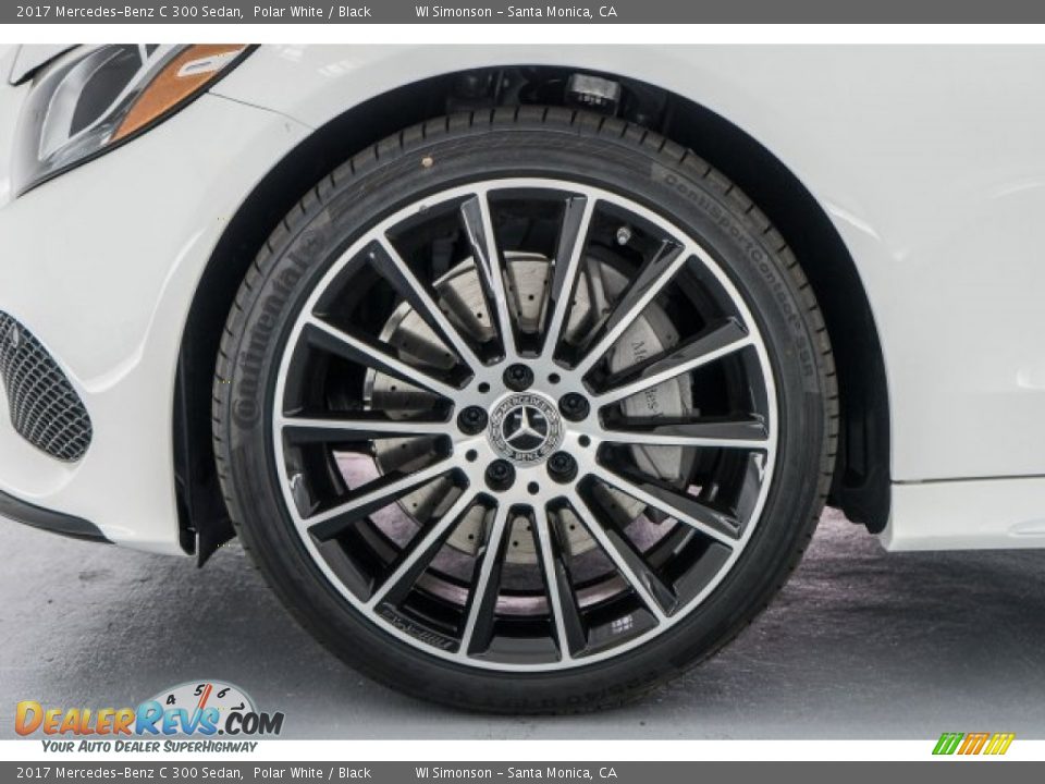 2017 Mercedes-Benz C 300 Sedan Polar White / Black Photo #9