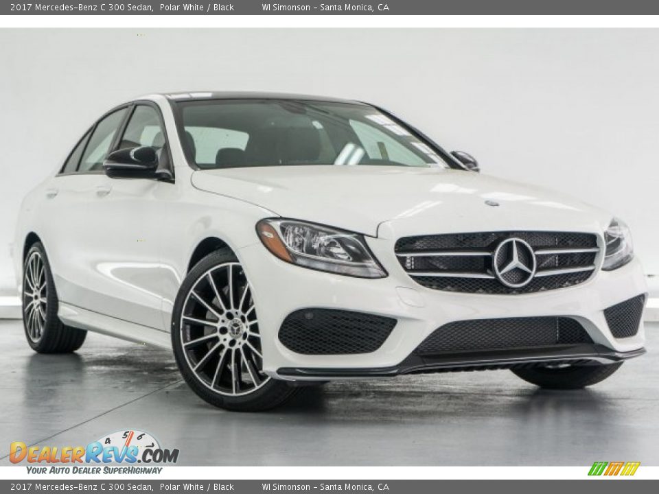 2017 Mercedes-Benz C 300 Sedan Polar White / Black Photo #12