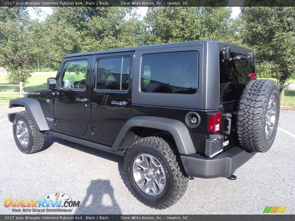 2017 Jeep Wrangler Unlimited Rubicon 4x4 Black / Black Photo #8