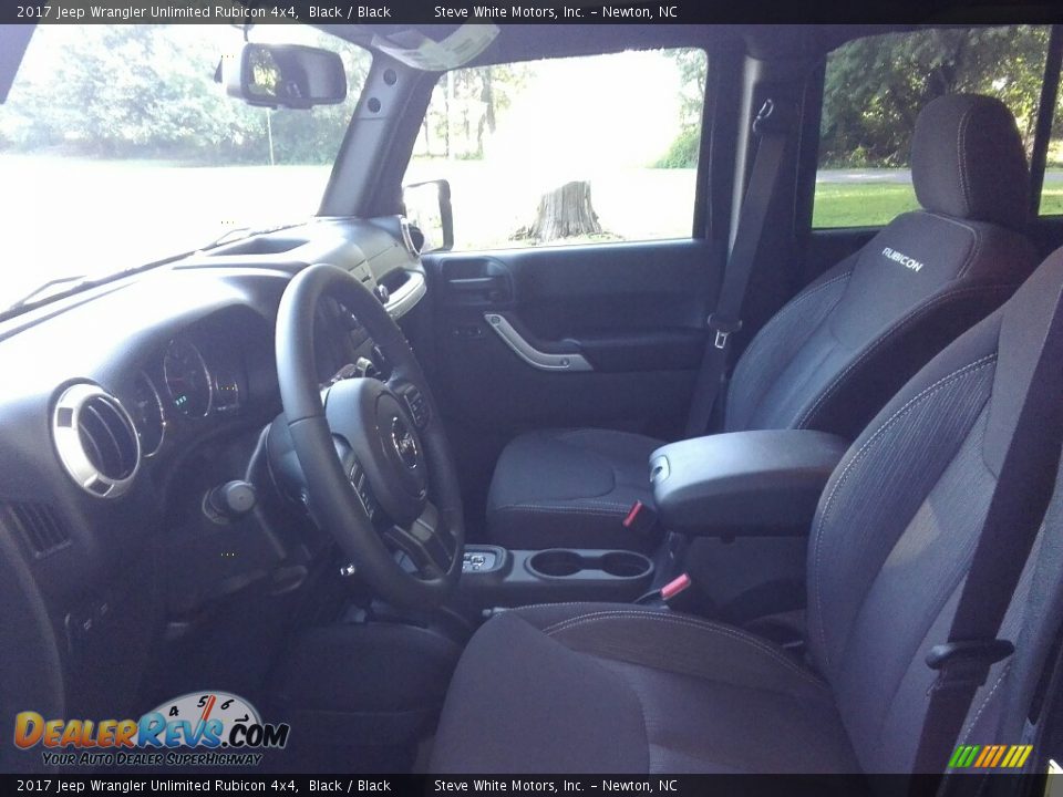 2017 Jeep Wrangler Unlimited Rubicon 4x4 Black / Black Photo #10
