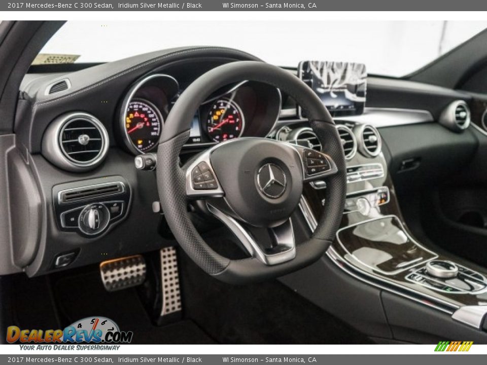 2017 Mercedes-Benz C 300 Sedan Iridium Silver Metallic / Black Photo #6