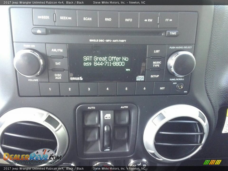 2017 Jeep Wrangler Unlimited Rubicon 4x4 Black / Black Photo #22