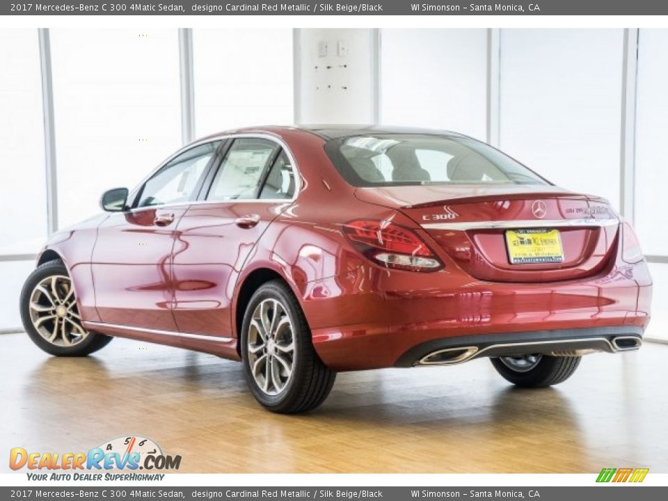 2017 Mercedes-Benz C 300 4Matic Sedan designo Cardinal Red Metallic / Silk Beige/Black Photo #3
