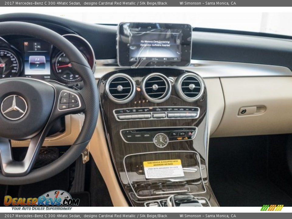 2017 Mercedes-Benz C 300 4Matic Sedan designo Cardinal Red Metallic / Silk Beige/Black Photo #5