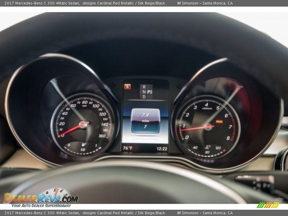2017 Mercedes-Benz C 300 4Matic Sedan Gauges Photo #7