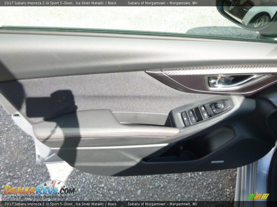 2017 Subaru Impreza 2.0i Sport 5-Door Ice Silver Metallic / Black Photo #14